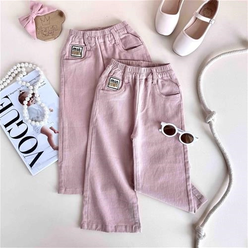 شلوار کتان صورتی 2 سال تا 6 سال کد 10158