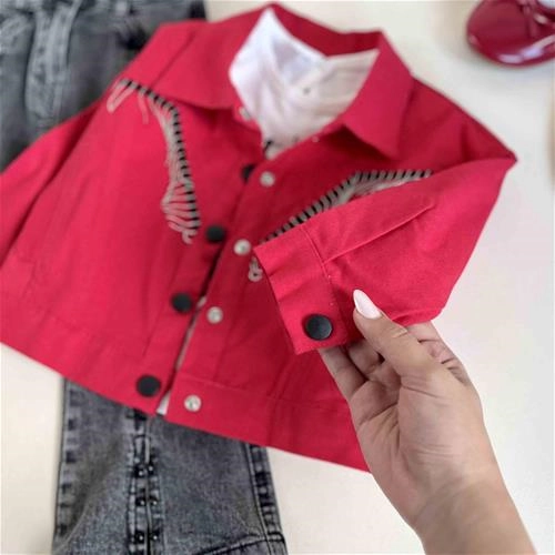 سه‌تیکه کت و شلوار اسپرت بچگانه 2 سال تا 5 سال کد 10144