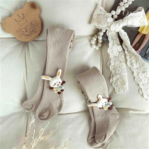 جوراب شلواری بچگانه کبریتی طرح خرگوش 6 ماه تا 4 سال کد9686