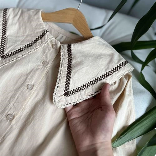 شومیز یقه گلدوزی 4 سال‌ تا 9 سال کد 212113