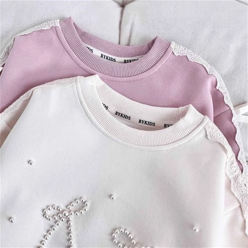 بلوز پاپیون مرواریدی 6 سال تا 10 سال کد 9910