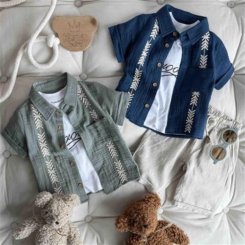 سه تیکه لینن 1 سال تا 4 سال کد 221113