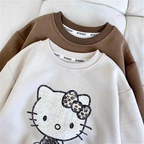 بلوز بچگانه طرح کیتی 5 تا 9سال کد 9908