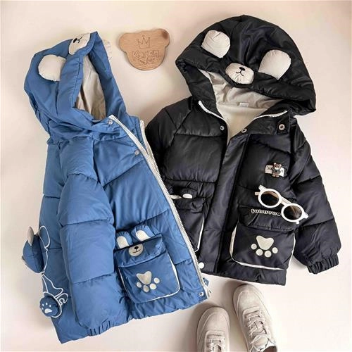 کاپشن خرس جیب طرح 1.5 سال تا 6 سال کد 9931