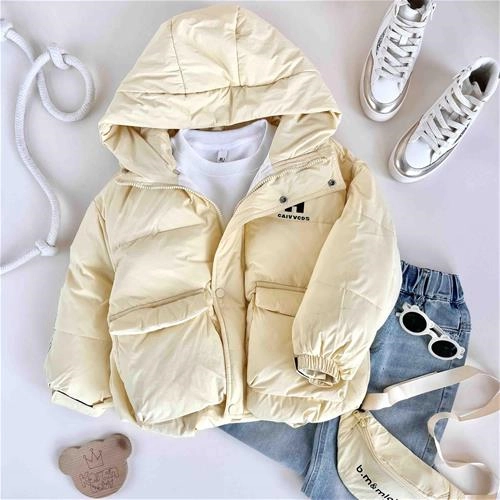 کاپشن اسپرت زرد کره‌ای 6 تا 11 سال کد 9750