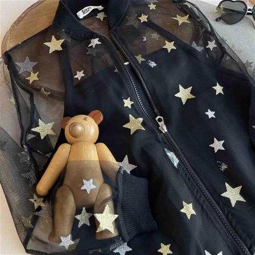 سویشرت دوتیکه توری طرح ستاره 5 سال تا 12 سال کد 153100