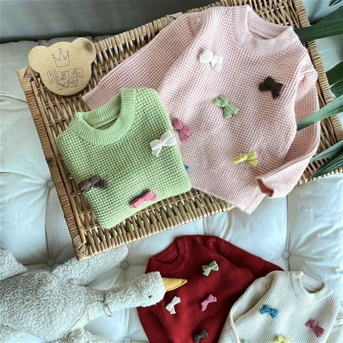 بلوز بافت طرح پاپیون 1/5 سال تا 5 سال کد 212179