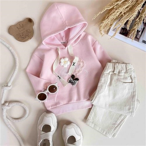 هودی طرح گل 1 سال تا 5 سال کد 9793