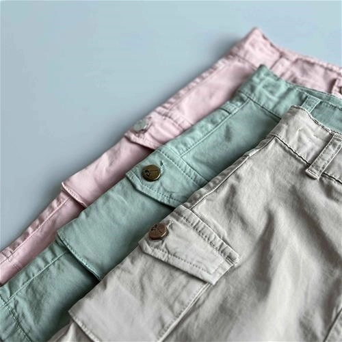 دامن کتان دوجیب 3 سال تا 7 سال کد 205353