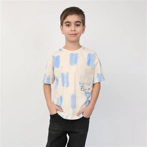 تیشرت جیب بافت 7 سال تا 12 سال کد 9647 (221207)