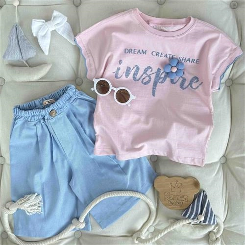 تیشرت گل برجسته 5 سال تا 8 سال کد9664 (221226)