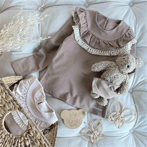 بلوز یقه قلاب بافی 7 سال تا 14 سال کد 9478 (211613 _ 211614)