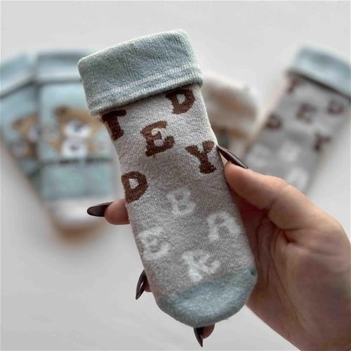 جوراب تدی حوله ای 1 تا 6 سال کد 10041