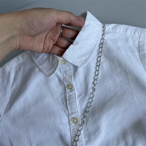 شومیز سفید دخترانه 8 سال‌ تا 12 سال کد 206348