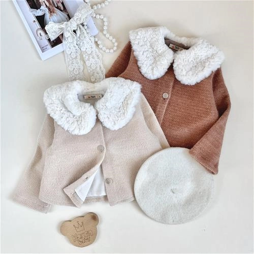 کت یقه خز کارن بی بی 4 سال تا 15 سال کد 10146