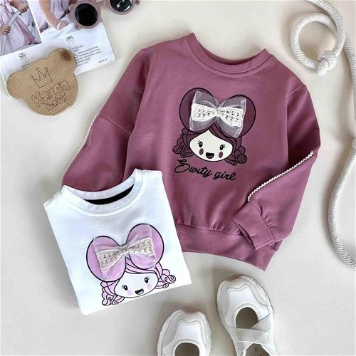 بلوز تو کرکی طرح دختر 3 سال تا 6 سال کد 10053