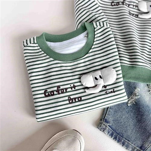 بلوز بچگانه راه‌راه فیل 1.5 تا 5 سال کد 10403
