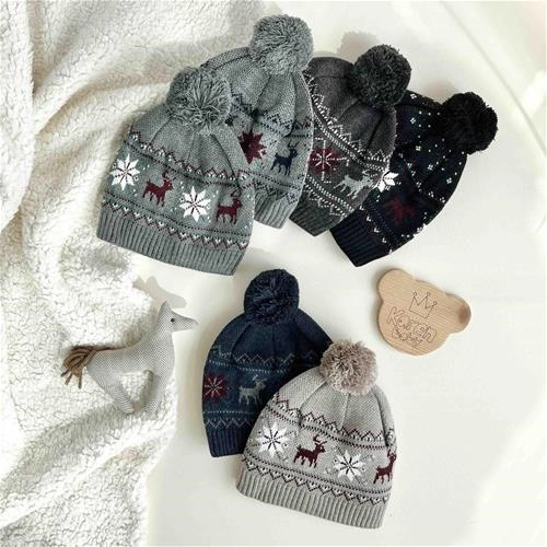 کلاه تک طرح گوزن 1.5 تا 7 سال کد 9998