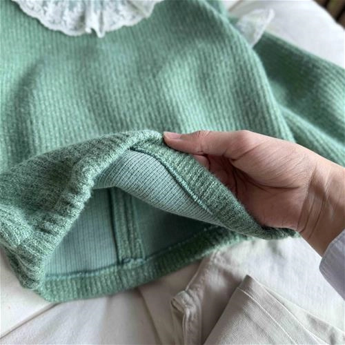 بلوز بافت موهر گیپور دار (کارن بی بی) 4 سال تا 10 سال کد 213106