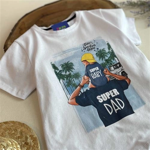 تیشرت طرح پدر و پسر 0 تا 8 سال کد 161146