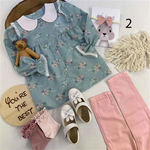 شومیز دخترانه کارن بی بی 5 سال تا 9 سال کد 153117