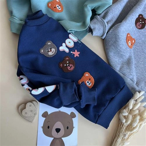 بلوز داخل کرکی طرح تدی 5 سال تا 8 سال کد 171174