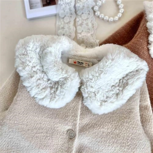 کت یقه خز کارن بی بی 4 سال تا 15 سال کد 10146