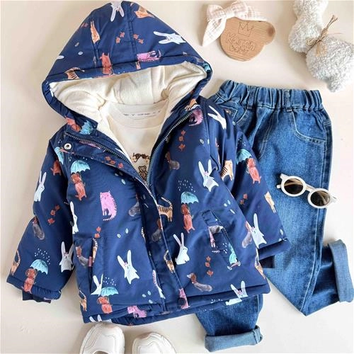 کاپشن بچگانه طرح حیوانات 3 سال تا 11 سال کد 10096