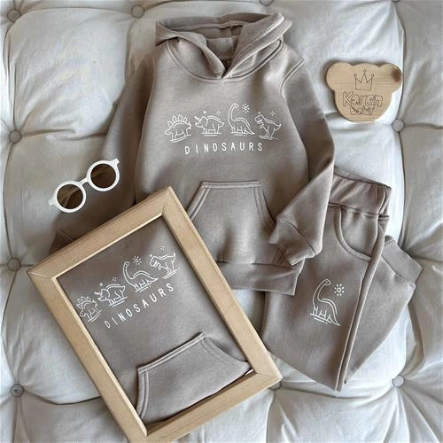 هودی شلوار اسلش داخل کرک طرح دایناسور 3 سال تا 6 سال کد 211348