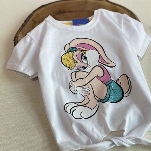 تیشرت نیم تنه طرح خرگوش 0 سال تا 8 سال کد 161167