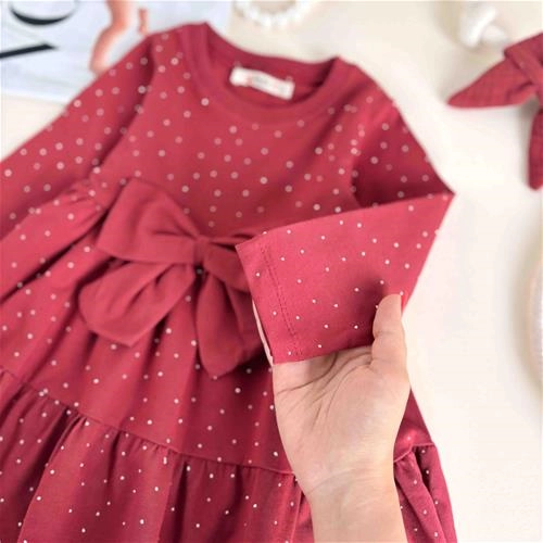 سارافون بچگانه طرح پاپیونی 2 تا 5 سال کد 10699