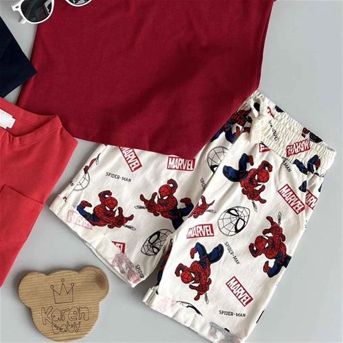 شلوارک طرح مردعنکبوتی 3 سال تا 8 سال کد 206262