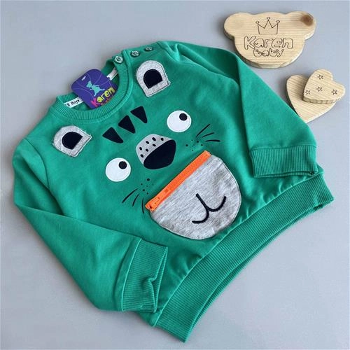 دوتیکه بلوز شلوار طرح خرس جیب دار 1 سال تا 4 سال 151545