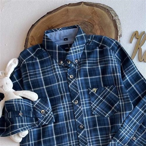 شومیز پسرانه چهارخانه 9 سال تا ۱۲ سال کد 992244