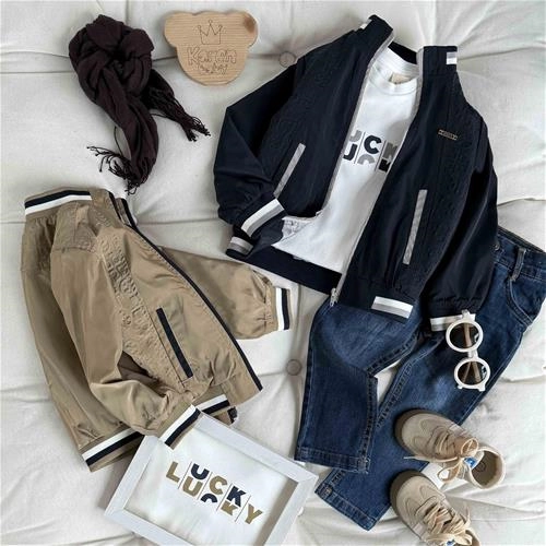 سه تیکه سویشرت شلوار سه خط 2 سال تا 9 سال کد 211518-211519