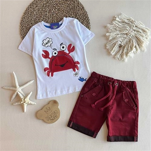 شلوارک جین پاکتی 2 سال تا 8 سال کد 162112