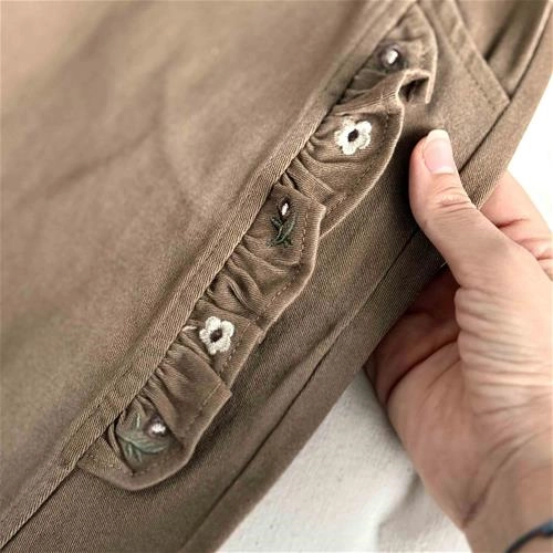 شلوار کتان بغل گلدوزی 5 سال تا 9 سال کد 9788