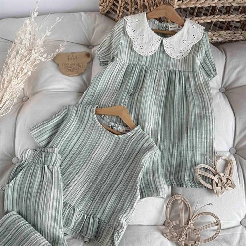 دوتیکه راه راه 3 سال تا 10 سال کد 9555 (221185)