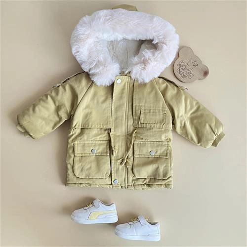 کاپشن کتان سه جیب نخودی 1/5 سال تا 6 سال کد 172160