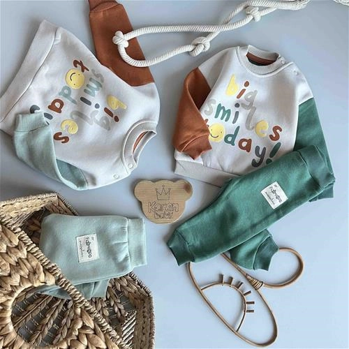 دوتیکه کرکدار نوشته دار 6 ماه تا 18 ماه کد 201389