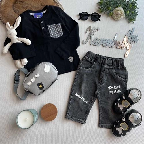 شلوارک لی ۲ سال تا ۵ سال کد 92307