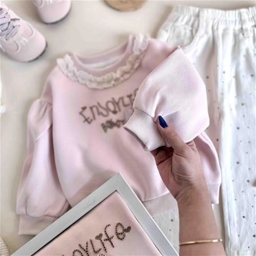 بلوز دوس طرح قلب 1.5 سال تا 5 سال کد 10178