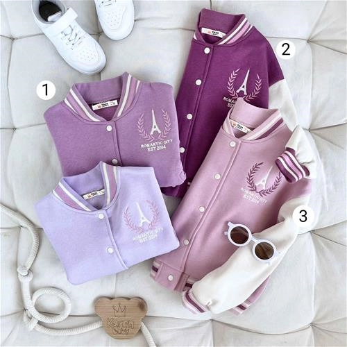 سویشرت بیسبالی مدل ایفل 5 تا 12 سال کد 9883