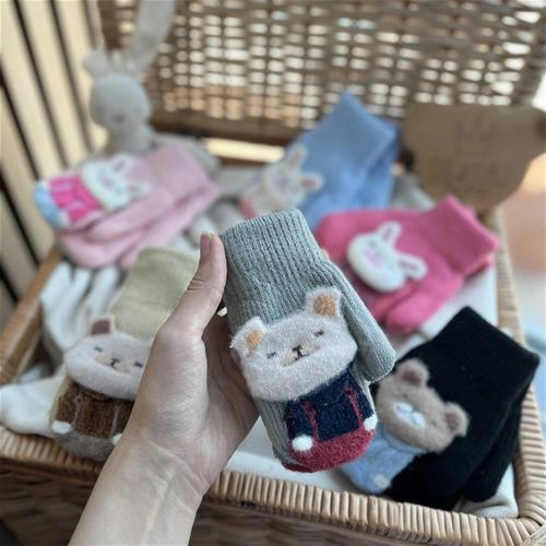 دستکش بافت عروسکی 1 سال تا 8 سال کد 214111