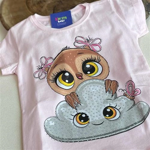 تیشرت طرح جغد 0 تا 4 سال کد 161161