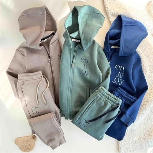 دوتیکه سویشرت شلوار کرکی بچگانه 6 سال تا 10 سال کد 9982