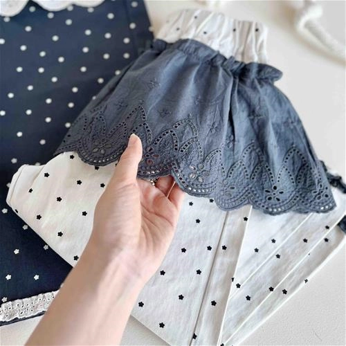 شلوار کتان دخترانه طرح ستاره 7 سال تا 11 سال کد 10304