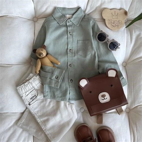 پیراهن یقه مردانه 1 سال‌ تا 6 سال کد 212136