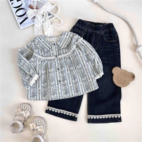 شومیز بچگانه طرح راه راه 2 تا 6 سال کد 10392