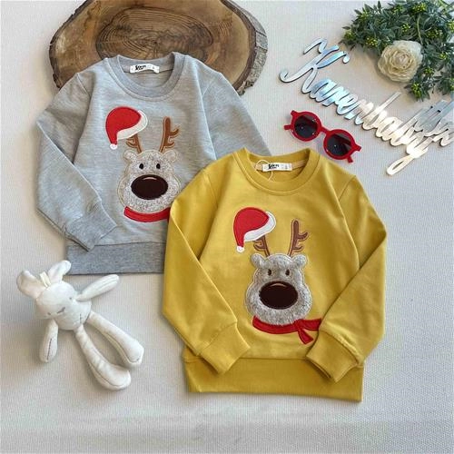 بلوز طرح گوزن گلدوزی ۱ سال تا ۱۰ سال کد 923119